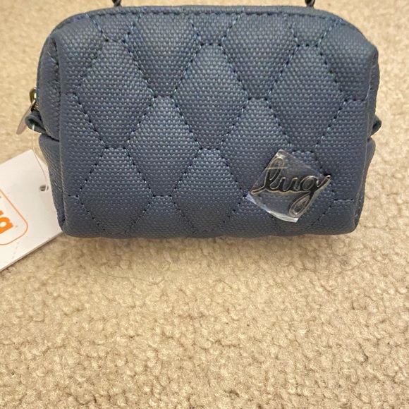 Lug Choo Choo Mini MLV Pill Box NWT “Indigo”. With storage bag - Picture 1 of 5